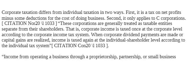 ACCT 311 ACCT311 ACCT/311 Week 1 Discussion - Corporate Taxation