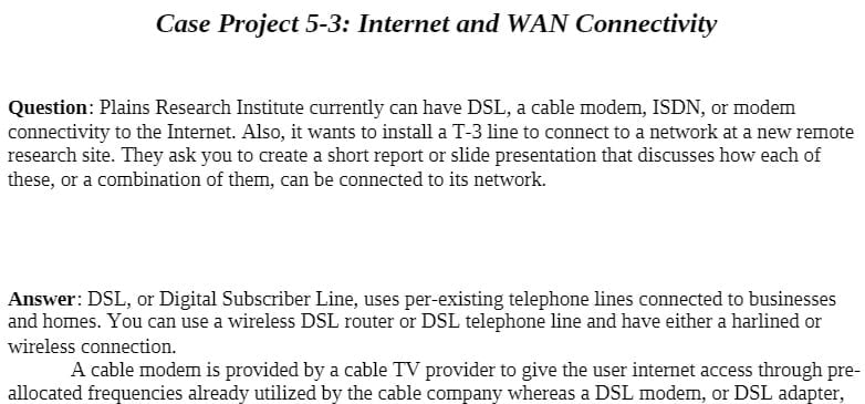 CMIT 130-40A CMIT130-40A CMIT/130-40A Case Project 5-3.doc - Case Project 5-3 Internet and WAN