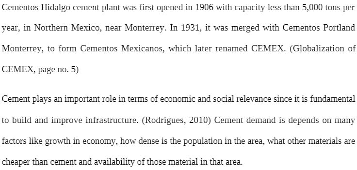 MBA 512-85 MBA512-85 MBA/512-85 Assignment 1.docx - Globalization of CEMEX