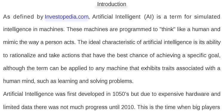 MBA 512-85 MBA512-85 MBA/512-85 Assignment 8.docx - Artificial Intelligence and the Machine