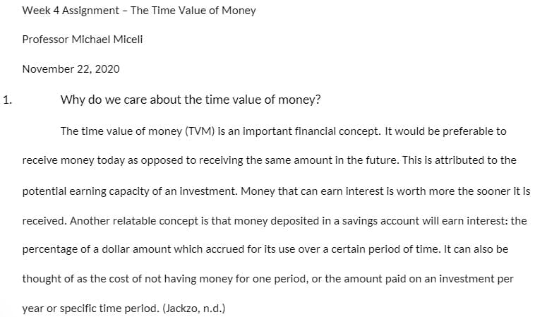 MBA 524 MBA524 MBA/524 Week 4 Assignment The Time Value of Money CH.docx
