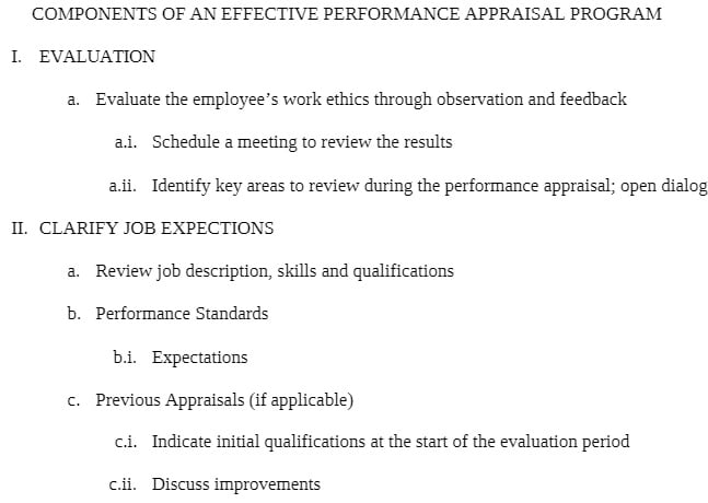 MAN 2300 MAN2300 Components of an Effective Performance Appraisal Program - Everest College