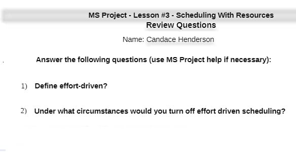 MGMT 404 MGMT404 MGMT/404 MS_Project_Lesson3_review questions