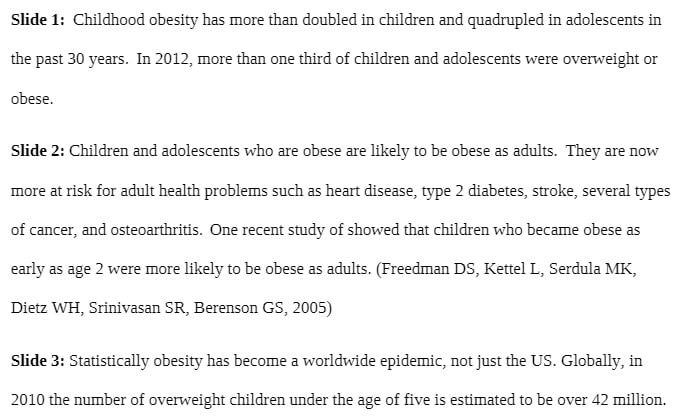 PSY 104 PSY104 PSY/104 Childhood Obesity