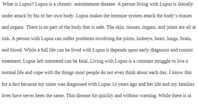 ECE 101 ECE101 ECE/101 Living and Coping With Lupus