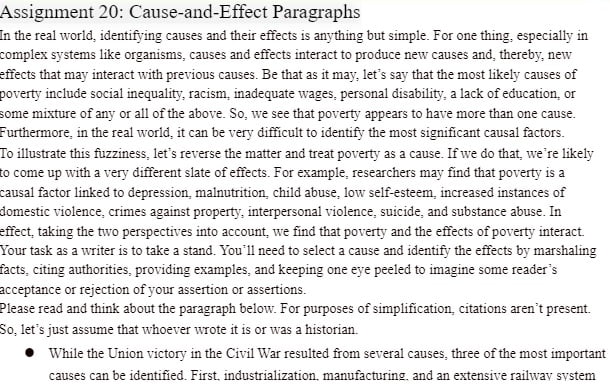 ENGLISH 120 ENGLISH120 Cause-and-Effect Paragraphs - Ashworth College
