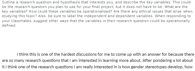PSY510 PSY 510 2-2 discussion variables.docx- Snhu